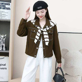 外套女时尚 衬衫 休闲宽松显瘦百搭上衣女潮 春秋长袖 2025新款