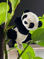 Climbing tree red panda pendant decoration, hugging doll simulation clip, bamboo lucky bamboo decorative doll toy pendant thumbnail 3