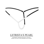 少妇勒阴 学生小内内少女带珍珠蕾丝开档大码 低腰三角内裤 女丁字裤