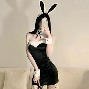 性感兔女郎cos制服女仆套装诱惑纯欲大码情绪角色扮演吊带睡衣裙