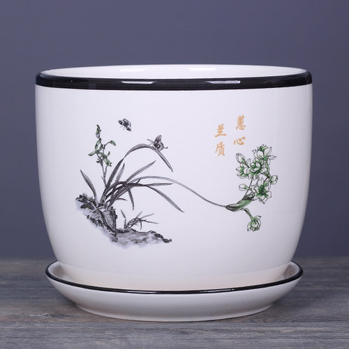 陶瓷花盆中国风特大号