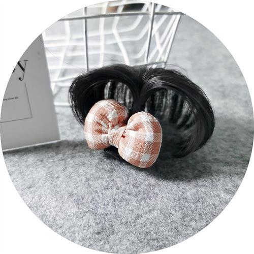 儿童假发头饰公主皇冠发饰安全夹毛毛夹子婴儿汗毛夹假发0-12 新