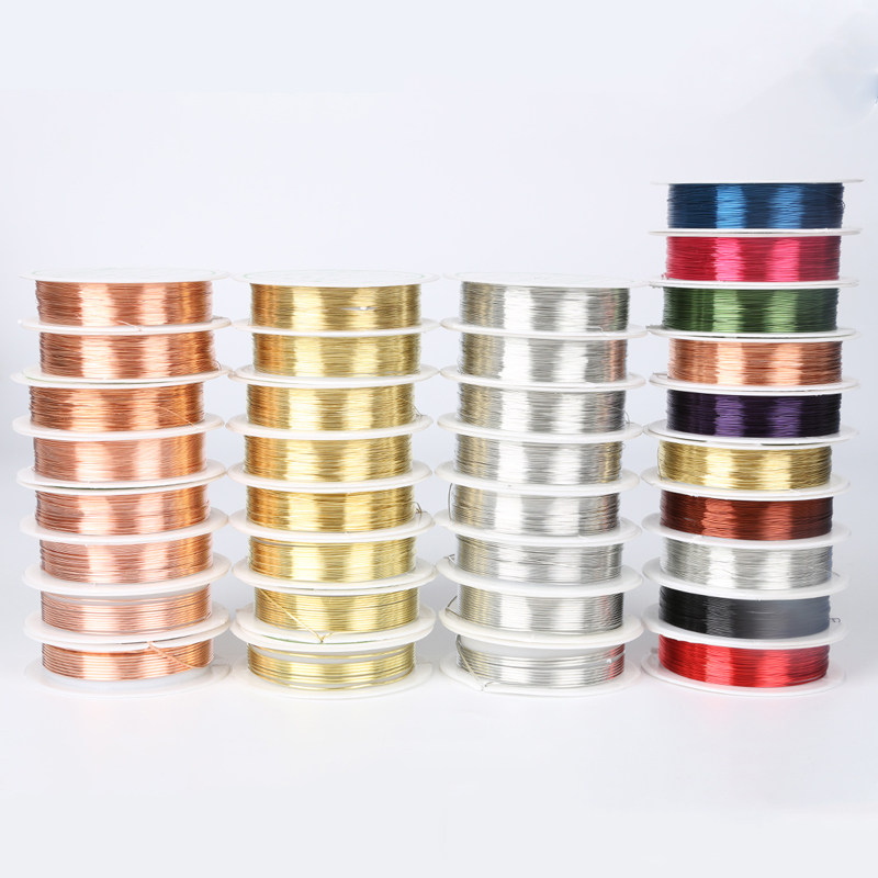 COPPER WIRE HAIRPIN NON-HERITAGE VELVET FLOWER DIY COPPER WIRE BOW METAL SETTING LINE HAND-BEADED LEAD FINE COPPER WIRE