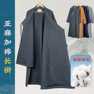 百祥冬季加棉长褂棉花保暖僧服大褂棉袄出家僧人和尚服比丘尼僧袍