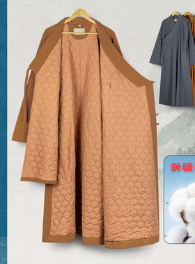 僧衣僧服女冬季毛呢料加棉大褂出家僧人和尚服比丘尼加厚保暖长褂