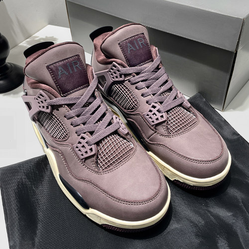 正版aj4高帮鞋，男士厚底百搭