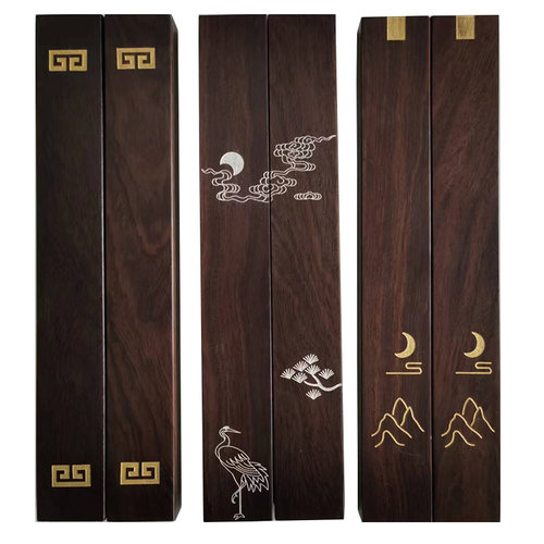 镇尺平面直板黑梓30cm实木