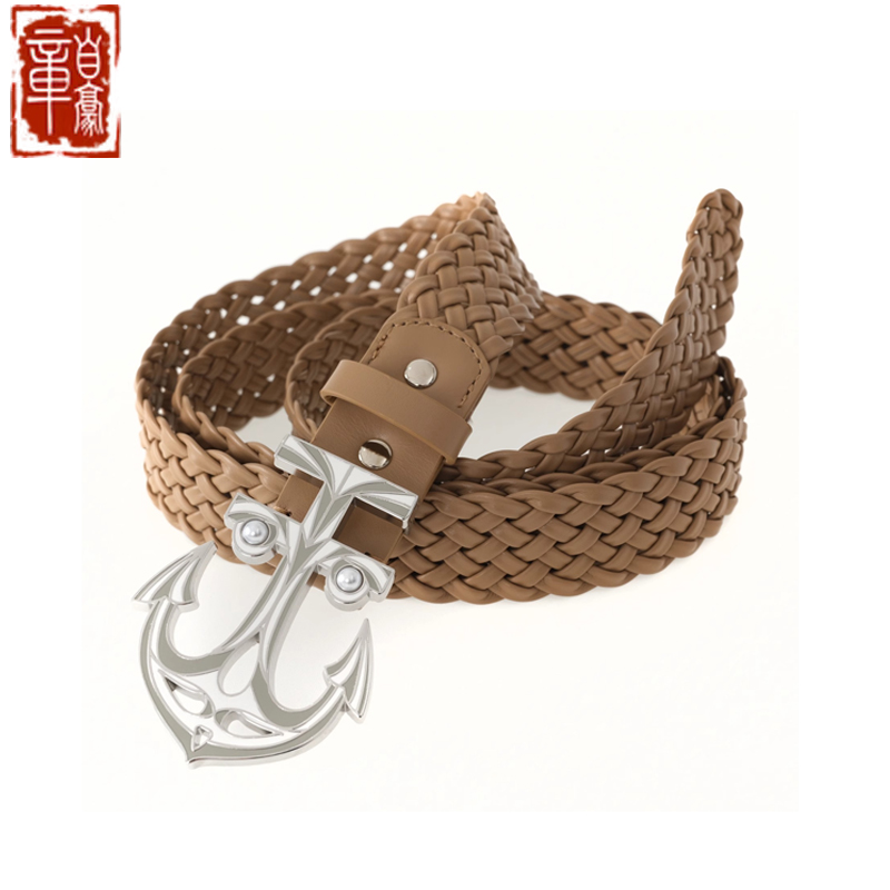 BORC船锚编织腰带潮流嘻哈风