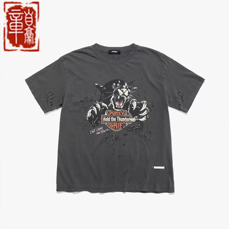 Purey·WR哈雷猎豹夏短袖T恤