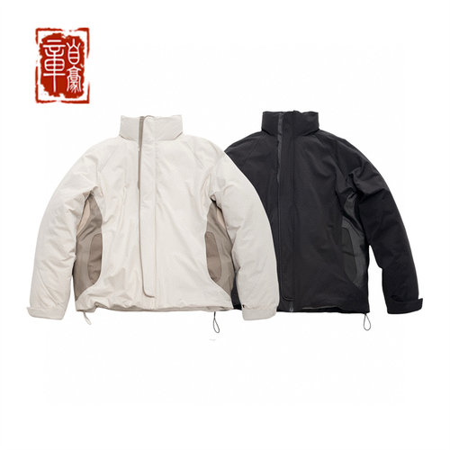 章自豪Epide Prefab 高蓬轻量通勤多材质拼接户外机能 羽绒服夹克