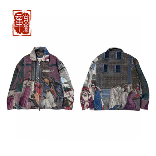 BIRTH OF ROYAL CHILD BORC 波提切利油画提花夹克外套宋亚轩同款