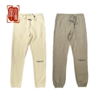 Zhang гордый туман Essentials 20SS Прямой бочкообразные нефтеперерабатывающие рафу ствола и рисование веревочных брюк мужчин и женщин