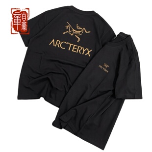 Arcteryx始祖鸟 26SS KRAGG SL 黑金双标 印花透气圆领套头短袖