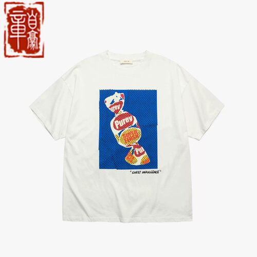 Purey.wr蓝调糖果卡通短袖T恤