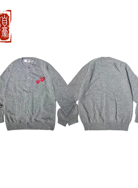 章自豪 CDG 川久保玲Play爱心羊毛针织衫开衫毛衣正品现货男女