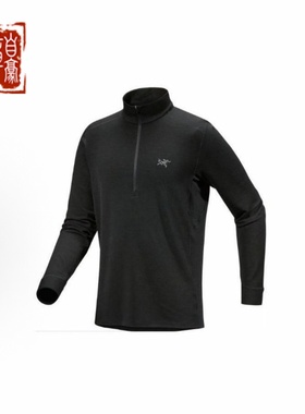 Arcteryx始祖鸟 RHO Merino美利奴羊毛 颈部半拉链半开襟卫衣