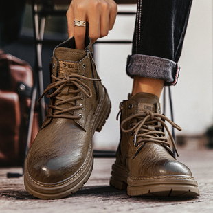 冬季大码马丁靴46休闲男士皮鞋47运动切尔西靴48大号靴子加宽男鞋
