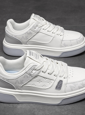 冬季特大码男鞋46加宽加肥板鞋47宽楦休闲小白鞋48加绒保暖棉鞋子