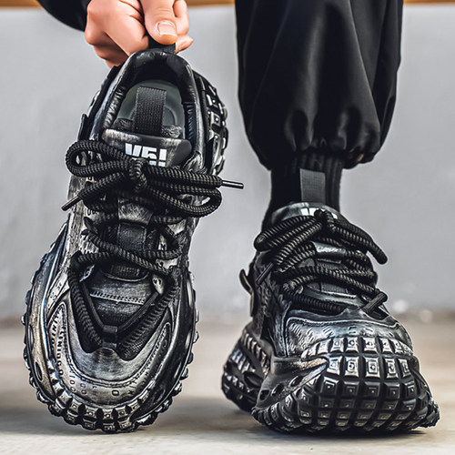 【加宽加肥轮胎厚底鞋子老爹鞋】