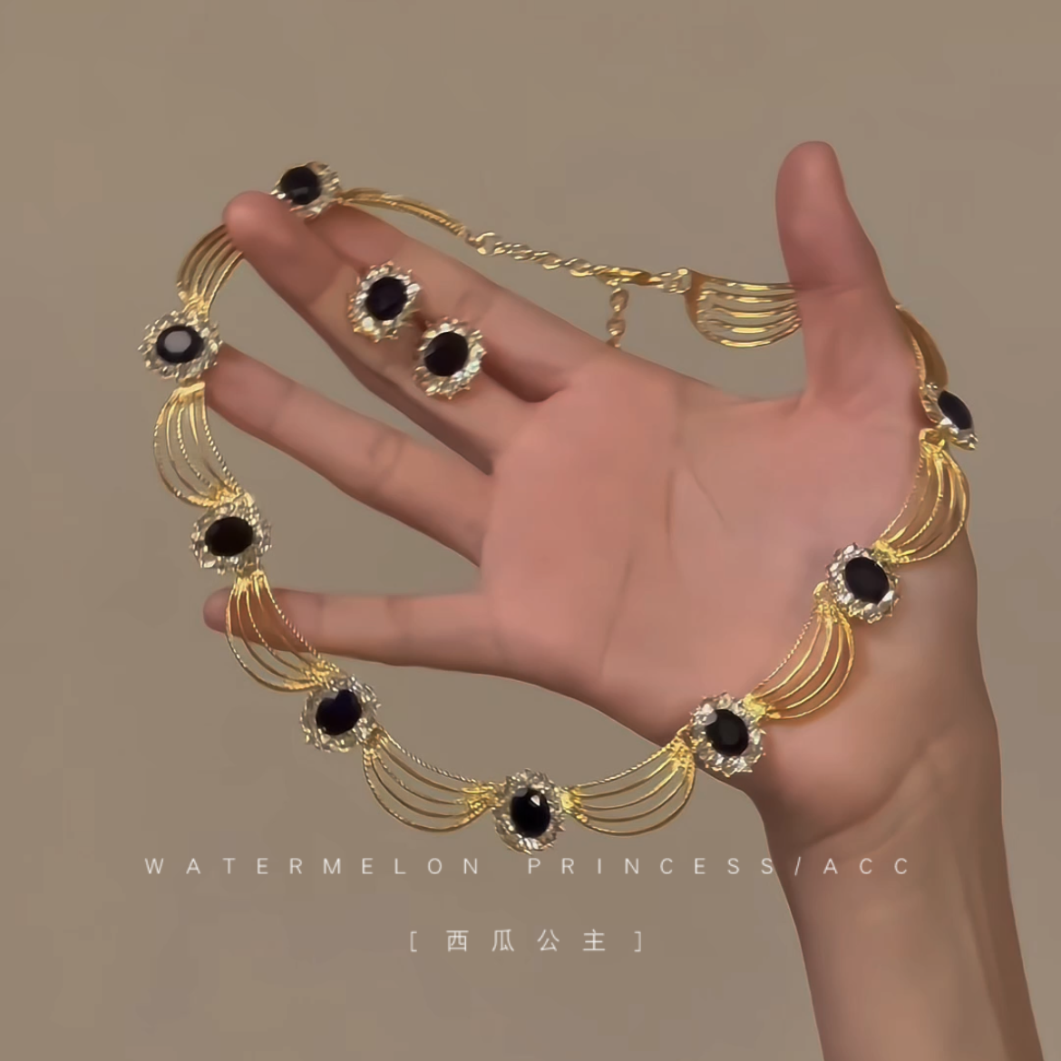 「矜贵名媛」复古法式项链女款2025新款宫廷风高级感轻奢锁骨链潮