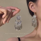 「傣族姑娘」新中式 国风耳环女古风民族风流苏搭配旗袍汉服耳饰潮