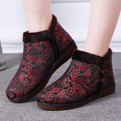 新款 老北京布鞋 老年奶奶保暖女棉鞋 冬季 妈妈防滑软底老太太棉鞋