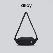 alloy 乐几糖果包意大利尼龙单肩斜挎包休闲运动小包白色牛角包