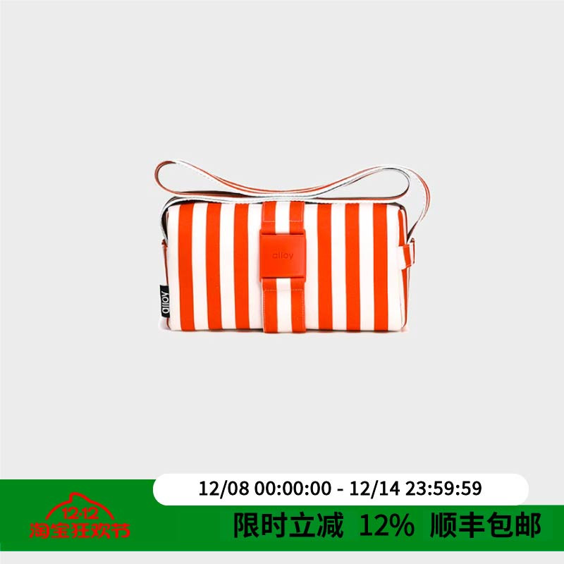 alloy阿乐乙帆布度假吐司包单肩斜挎时尚运动帆布包休闲小包