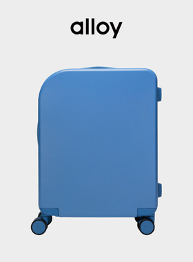 alloy乐几蓝色行李箱拉杆箱轻便万向轮登机小众时尚旅行密码箱