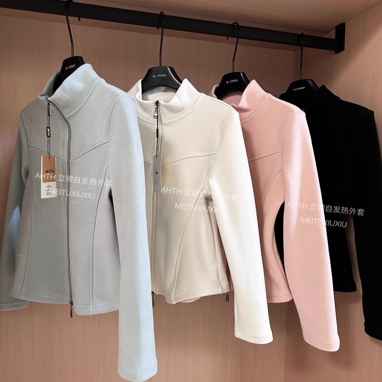 漏石墨烯立领小蛮腰外套秋冬内