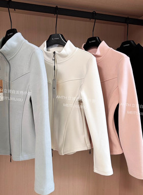 奥特莱斯~清仓捡漏石墨烯立领小蛮腰外套秋冬内蓄热百搭拉链上衣