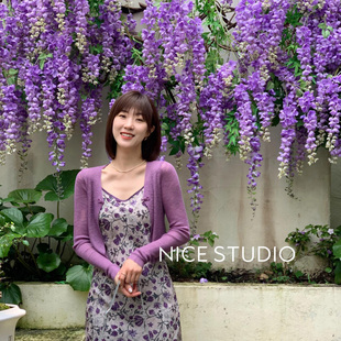 仿真阿勃勒巨型紫藤花长枝塑料假花绢花室内客厅垂吊花藤拍照装饰