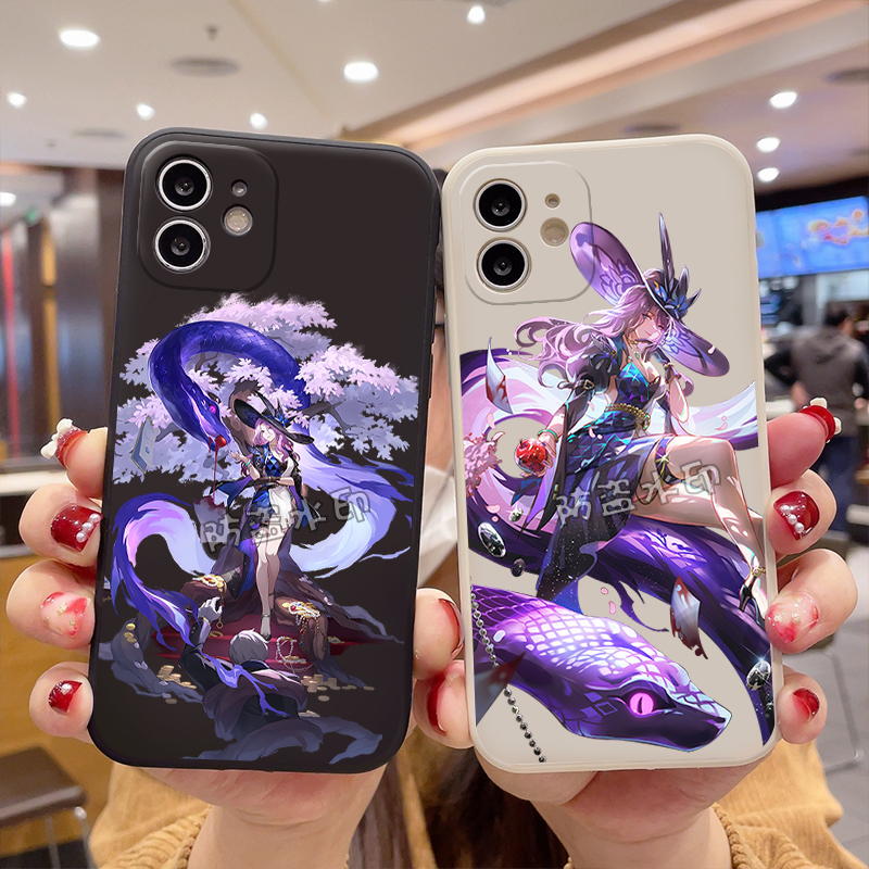 崩铁慈玉女士翡翠手机壳定制适用OPPOreno12苹果15华为小米13vivo