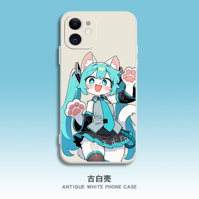 初音未来福瑞furry手机壳定制适用华为nova11红米turbo3荣耀100
