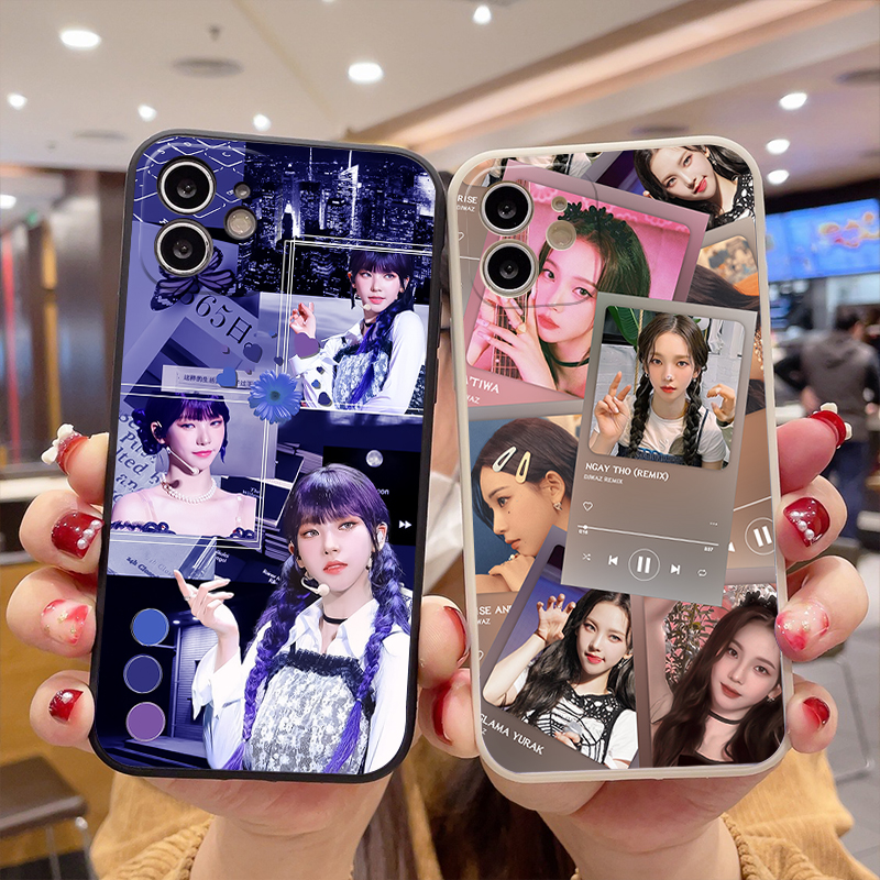 柳智敏KARINA刘知珉直边手机壳适用OPPO苹果华为小米vivo红米荣耀