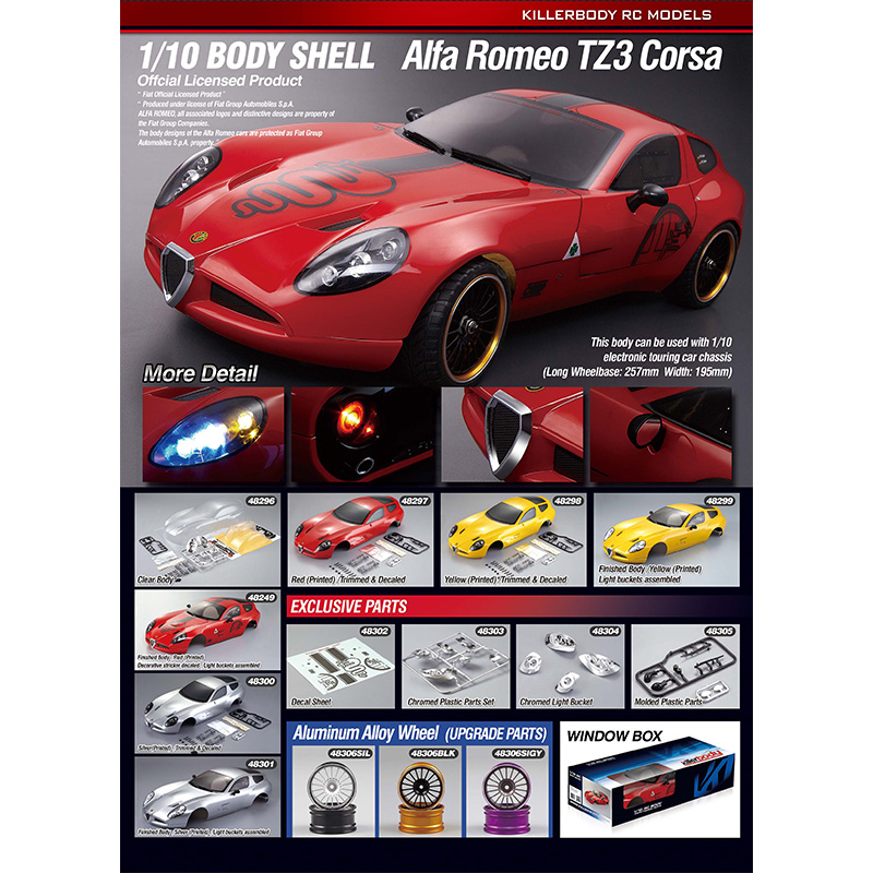 Killerbody阿尔法1/10车壳