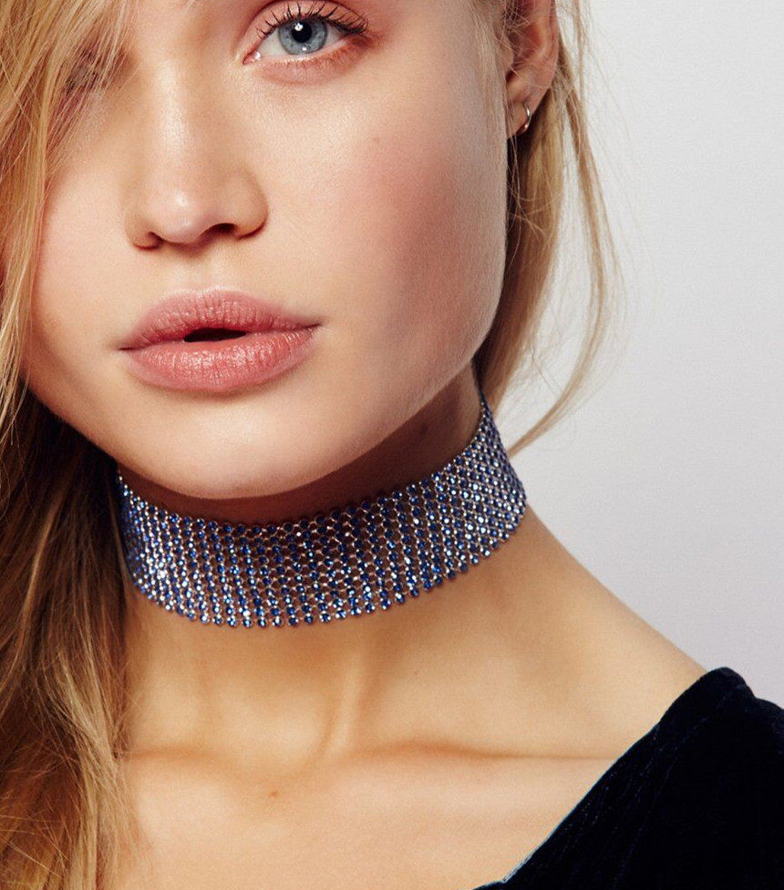 欧美酒吧性感蹦迪时尚个性饰品颈圈脖圈束颈项链潮女满钻镶钻颈链在类目 女装/女士精品, 半身裙中 - 来自Buy2taobao.com提供专业的淘宝代购服务