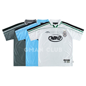 翻领短袖 FotiGmanClub NBHD印花刺绣徽章速干球衣 TEE恤冰球服