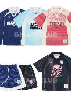 FotiGmanClub 25新KITH城市限定复古球衣休闲短袖TEE恤运动短裤夏