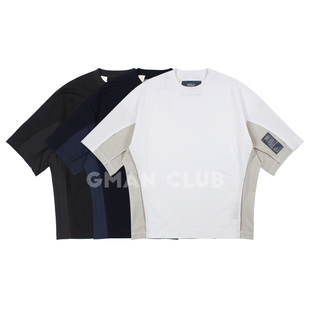 短袖 军事贴标接拼宽松休闲男士 TEE恤 HOOLYWOOD风格 FotiGmanClub