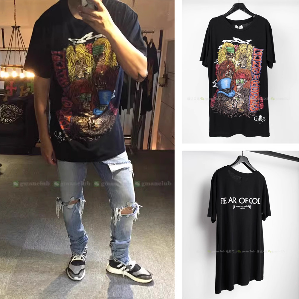 thumbnail for Fotigmanclub Essentials Classic Rock Retro Vintage Washed Loose Short-Sleeve Tee