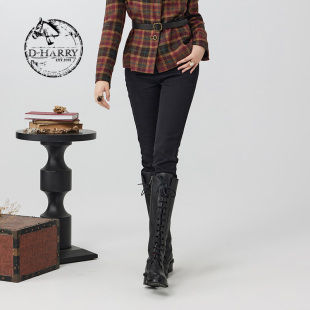 迪哈利冬新款 百搭黑色水洗牛仔打底裤 DH234H96833D HARRY