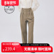 DH233L96517D 简约百搭帅气卡其色小脚裤 HARRY 迪哈利新款