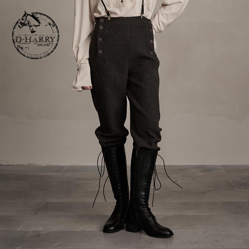 D-HARRY/迪哈利上宽下窄小脚裤