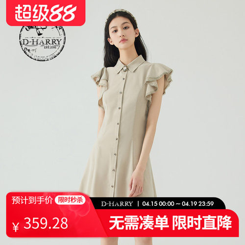 甜美简约，纯色系带，宽松套头