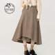 纯色不规则通勤半身长裙DH231M95959D 迪哈利新款 HARRY
