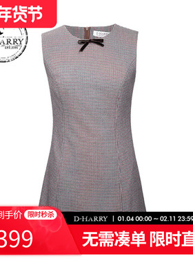D-HARRY/迪哈利新款百搭收腰无袖连衣裙短裙DH243J97671T