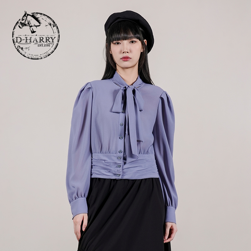 D-HARRY/迪哈利浅紫色长袖衬衫