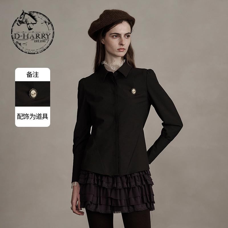 D-HARRY/迪哈利紫咖色长袖衬衫