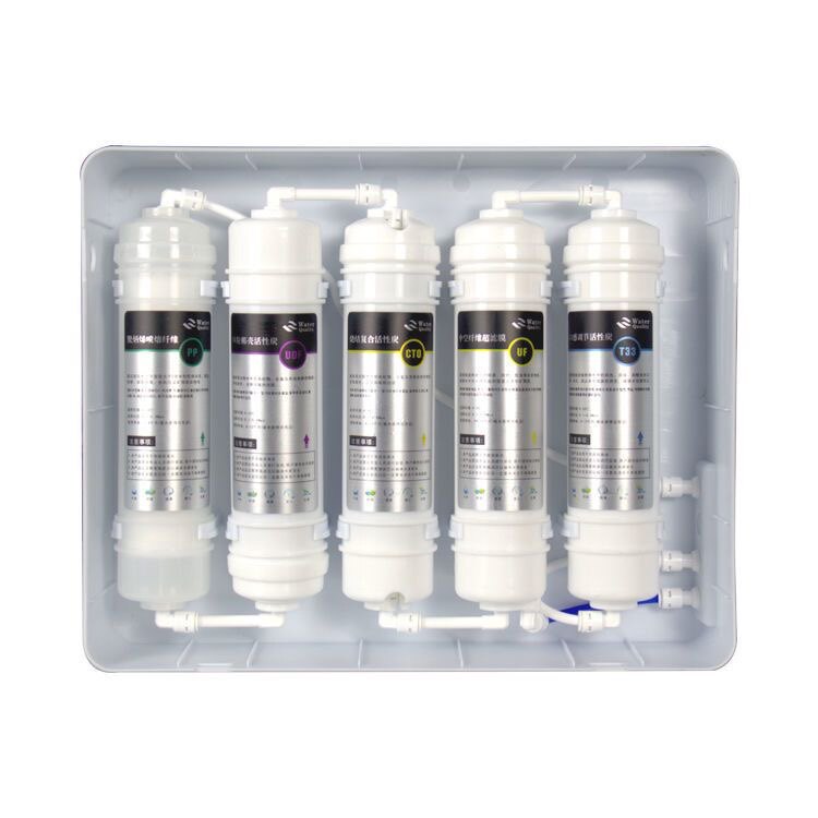 家用超滤机净水器滤芯10寸通用快接一体小五级全套装五级进口滤芯